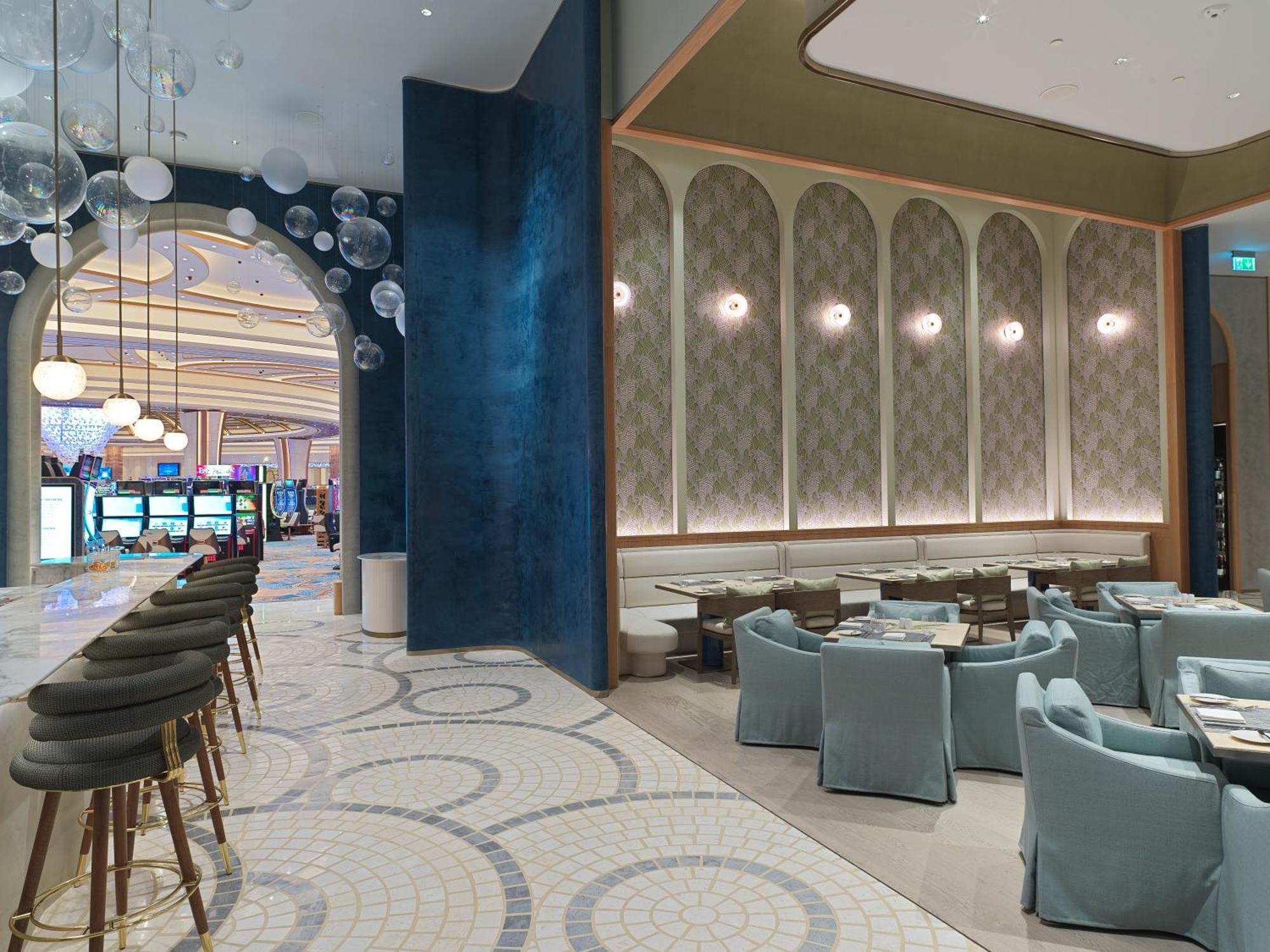 City Of Dreams Mediterranean - Integrated Resort, Casino & Entertainment Limassol Exterior foto The interior of the restaurant